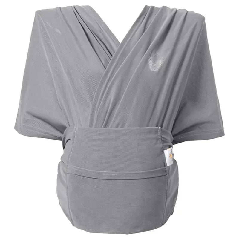 Sunveno Ergonomic Adjustable Baby Wrap Carrier Sling – Grey 1