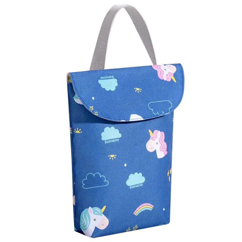 Sunveno Unicorn-Themed Wet/Dry Diaper Organizer Bag 1