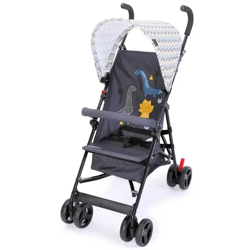 Teknum Eco Lite Lightweight Travel Stroller – Yellow Wave Design 1