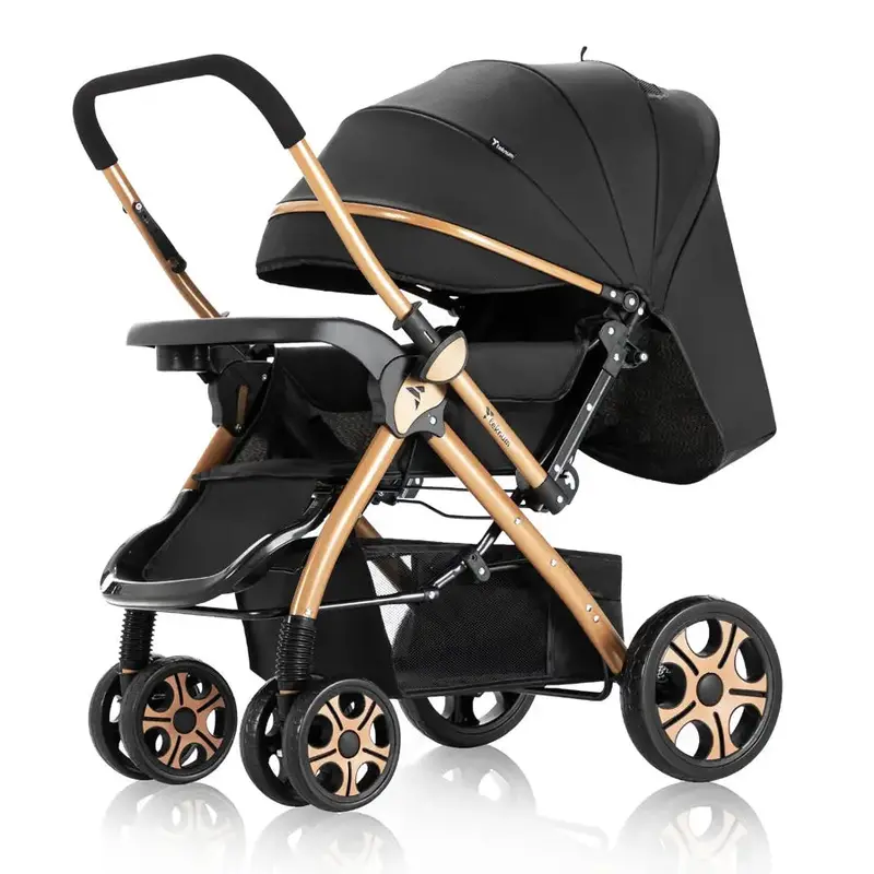 Teknum Reversible Trip 2 Stroller – Sleek Black Variant 1
