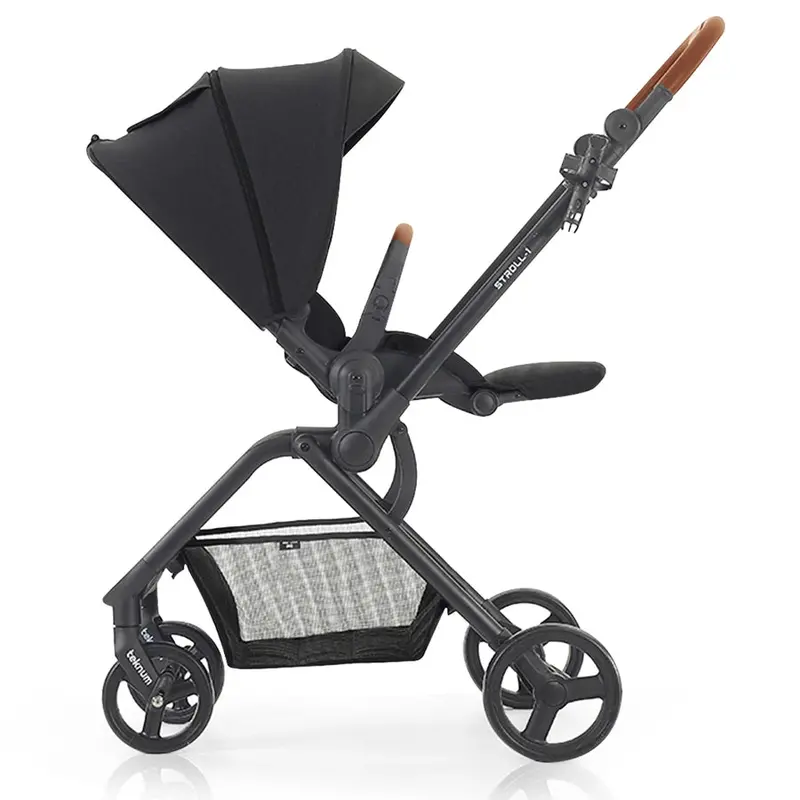 Teknum Stroll-1 Reversible Travel Stroller – Black Compact Fold 1