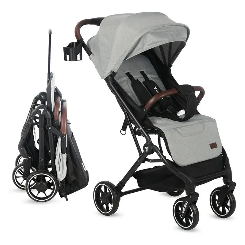 Teknum Travel Cabin Plus Lightweight Stroller In Grey 1