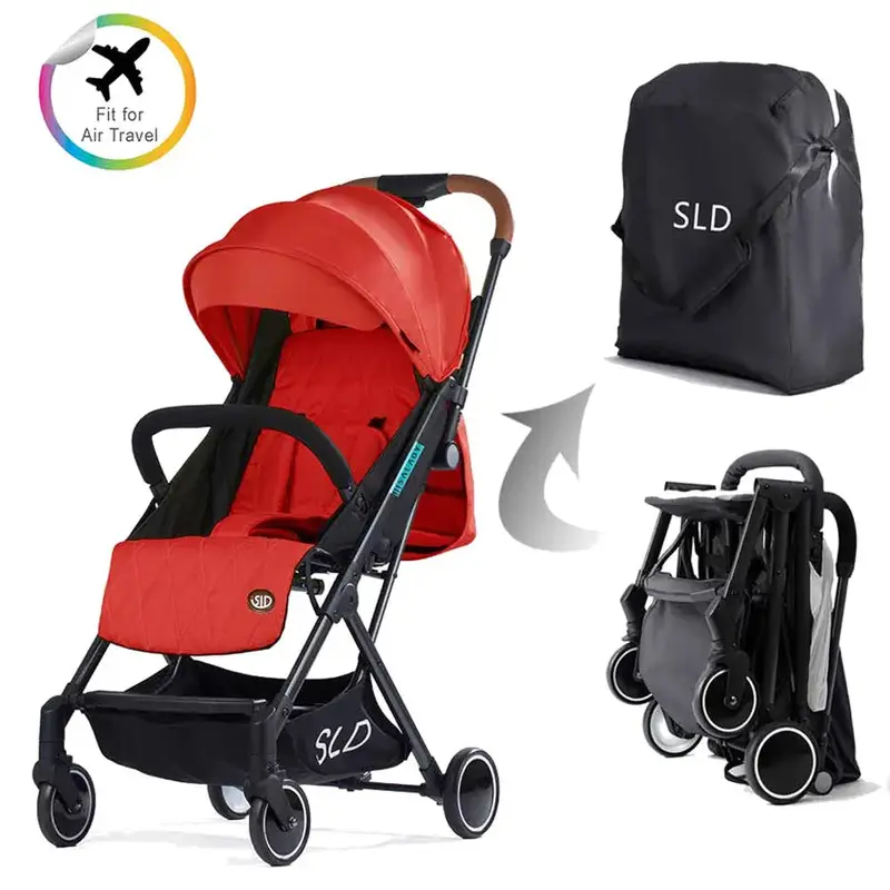 Teknum Travel Lite Stroller – Lightweight Design, Red Finish 1