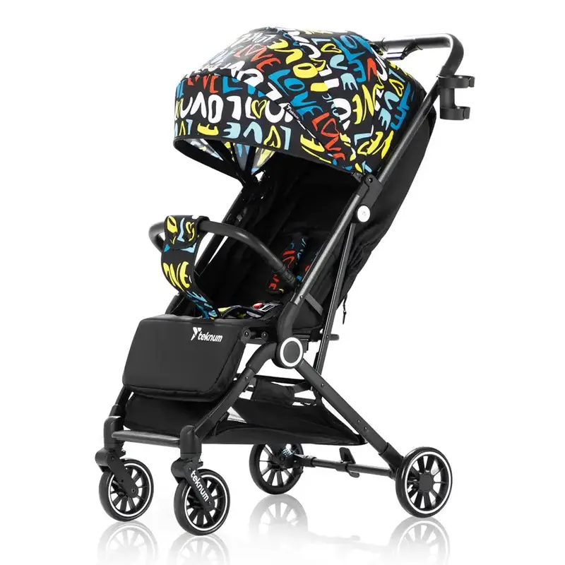 Teknum Travelzen Compact Stroller In Love Print 1