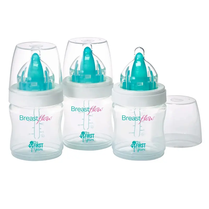 The First Years B'Flow 5Oz Bottles – 3-Pack Newborn Feeding Solution 1