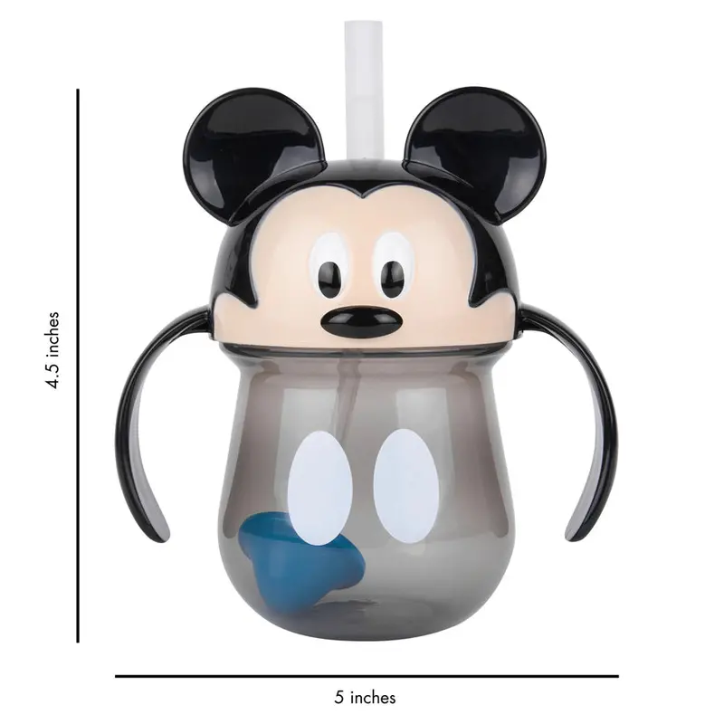 The First Years Mickey Mouse Straw Trainer Cup – Spill-Resistant Sippy Cup With Straw 1