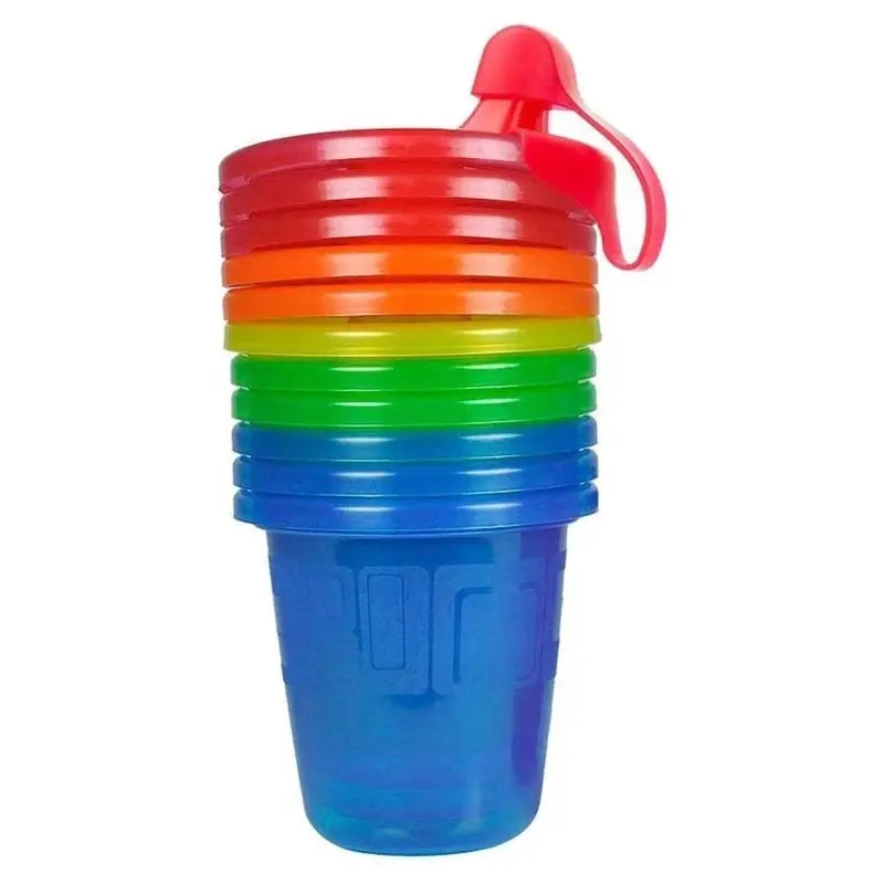 The First Years Take & Toss Spill-Proof Sippy Cups (7 Oz, 6-Pack) 1