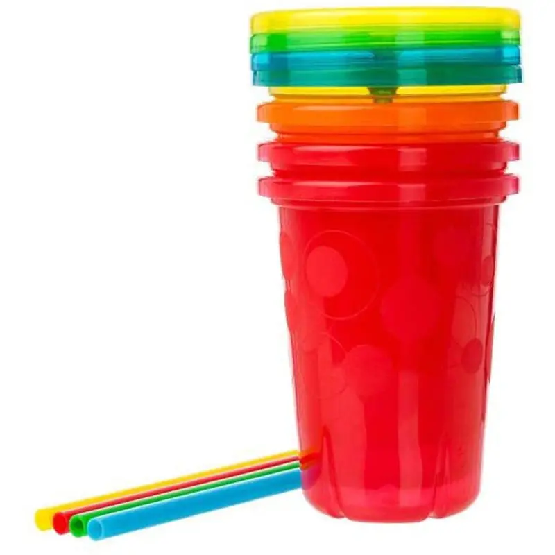 The First Years Take & Toss Straw Cups – 4-Pack, 10 Oz Each 1