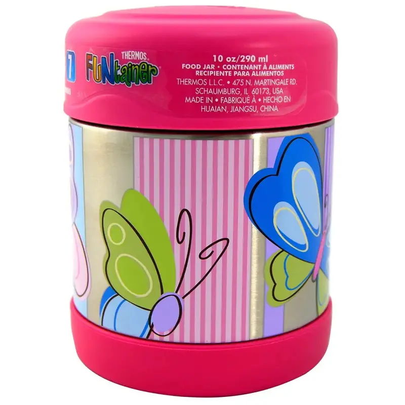 Thermos Funtainer Kids’ Stainless Steel Food Jar – Butterfly Design (290Ml) 1