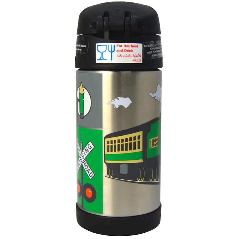 Thermos Funtainer Kids’ Water Bottle – Train Design, 355 Ml Stainless Steel 1