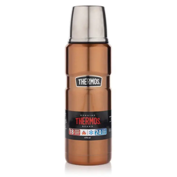 Thermos Stainless King Vacuum-Insulated Travel Mug – 470Ml, Copper Finish 1