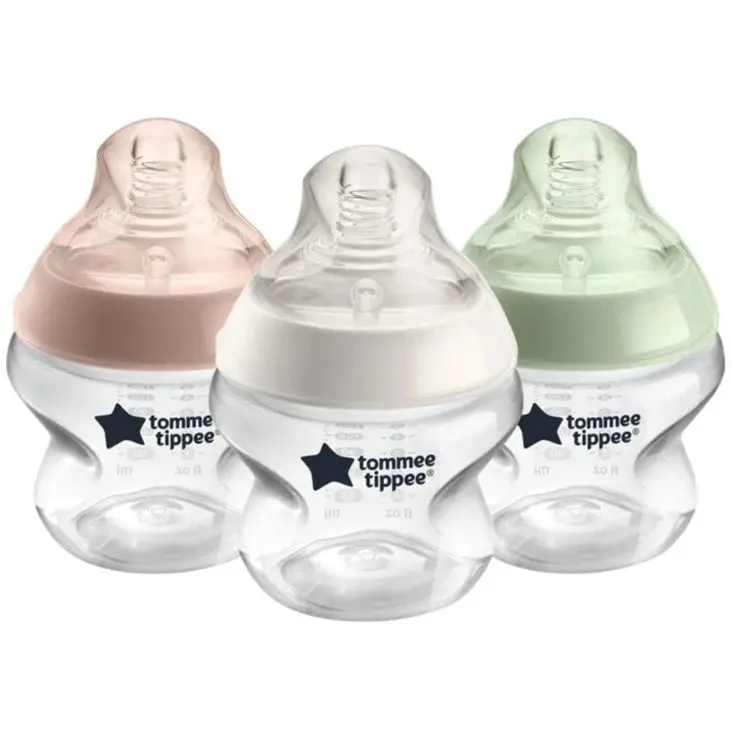 Tommee Tippee Closer To Nature Bpa-Free Baby Bottles – 150Ml, Pack Of 3 1