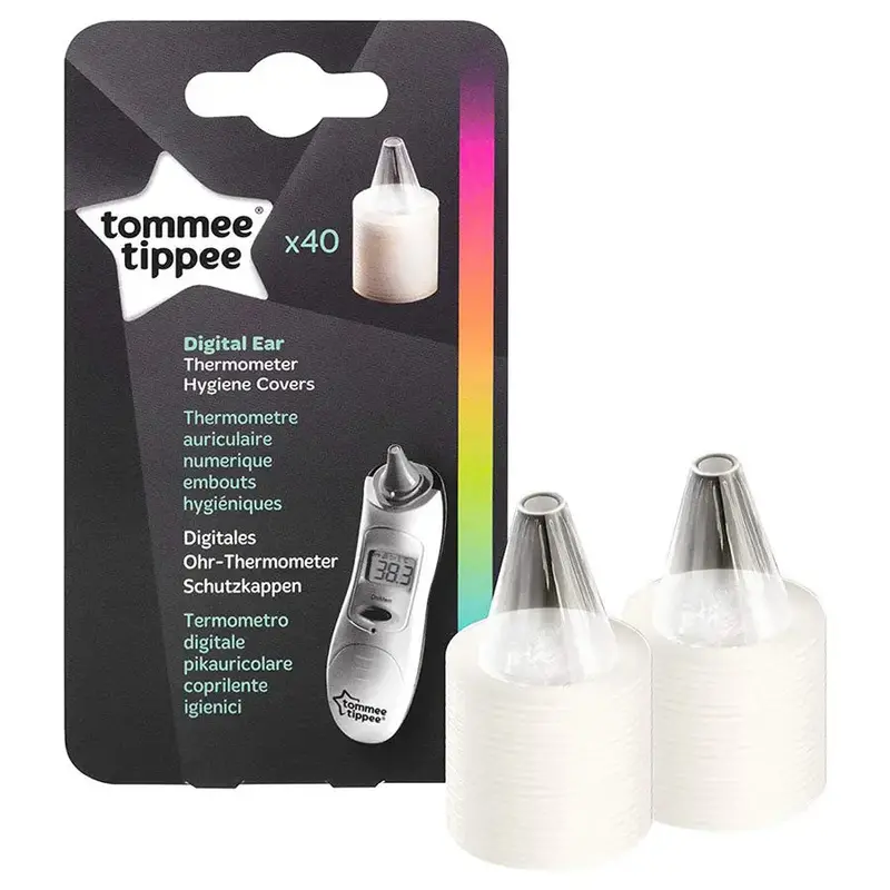 Tommee Tippee Digital Ear Thermometer Refills – 40 Hygiene Covers 1