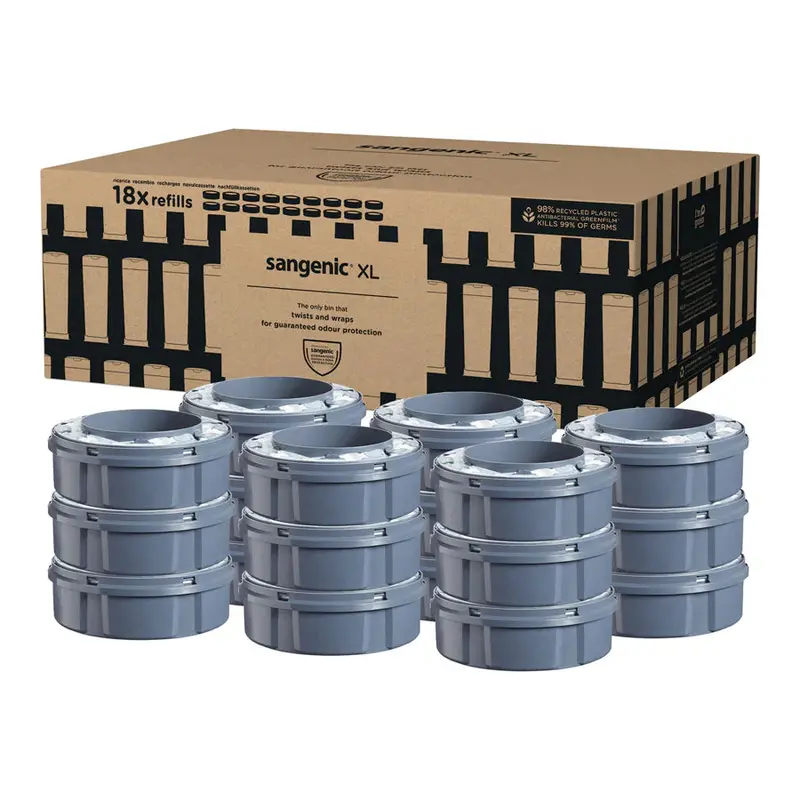 Tommee Tippee Sangenic Xl Diaper Disposal Cassette Refills (18-Pack) 1
