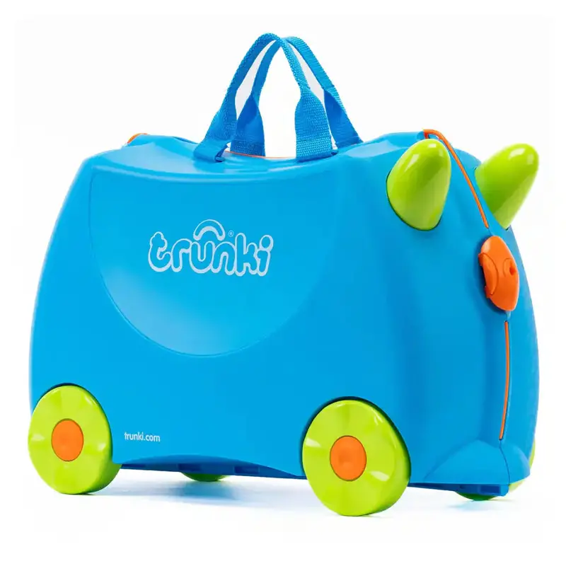 Trunki Terrance Blue Ride-On Suitcase – Compact Kids’ Luggage 1