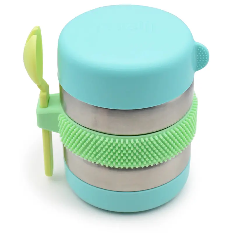 Turquoise Insulated Thermos Food Jar – 300Ml Melii Fidget Lunch Container 1