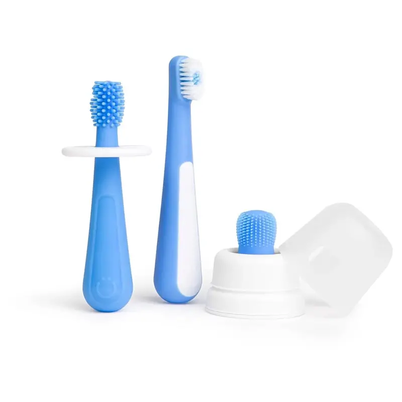 Ubbi 3-Stage Infant-To-Toddler Toothbrush Set With Choke Guard – Polaris 1