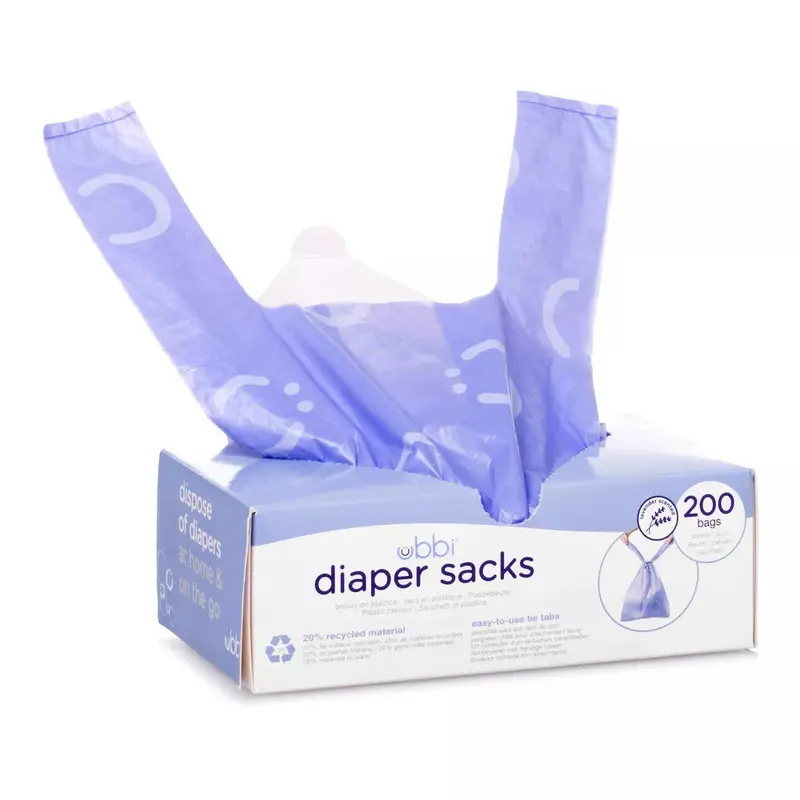 Ubbi Odor-Blocking Diaper Sacks (200 Count) – Periwinkle 1