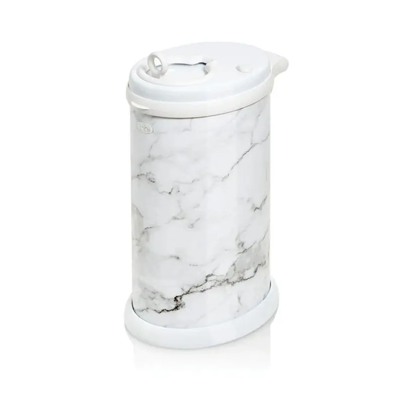 Ubbi Premium Diaper Pail In Marble Finish 1