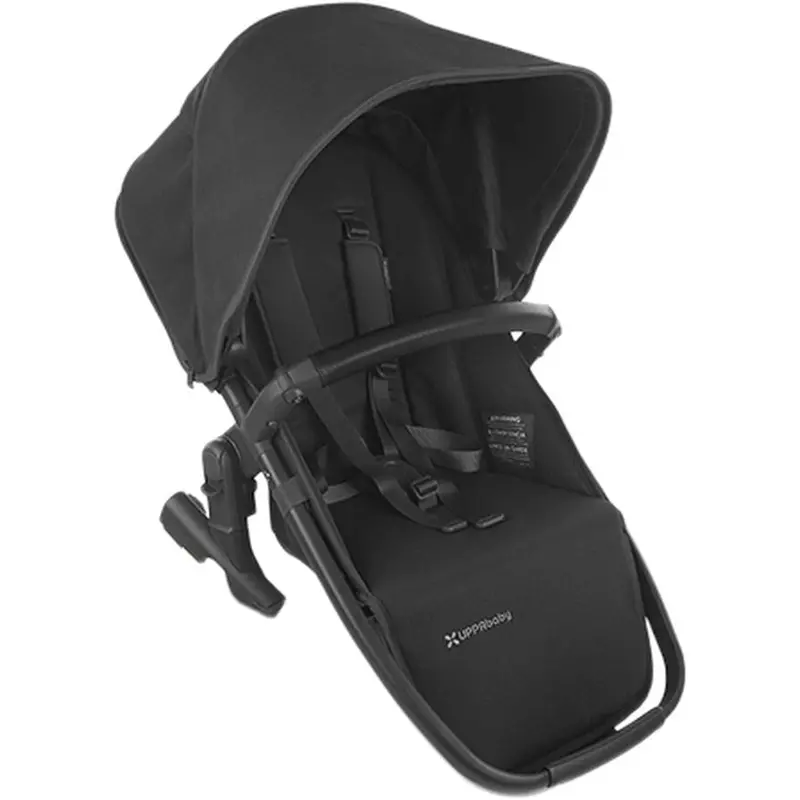 Uppababy Rumbleseat V2 – Multi-Position Stroller Seat In Jake Charcoal, Carbon Frame & Black Leather 1