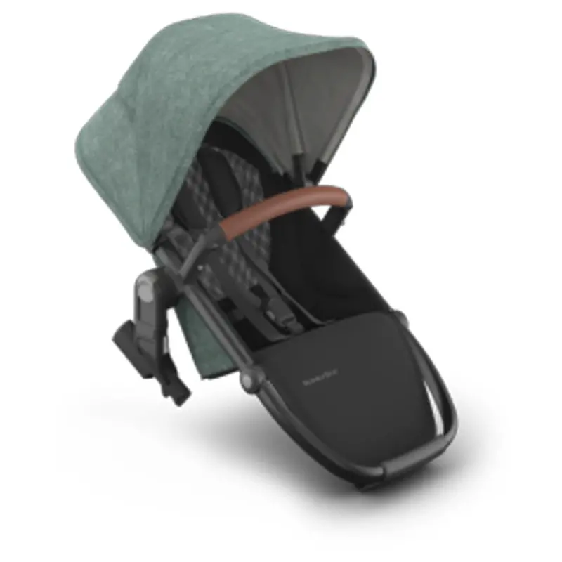 Uppababy Rumbleseat V3 In Green Mélange With Carbon Frame 1
