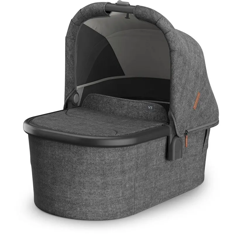 Uppababy Vista V3 Bassinet – Greyson Edition, Charcoal Mélange Fabric 1