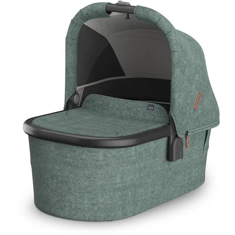 Uppababy Vista V3 Bassinet – Gwen Edition, Green Mélange Fabric 1