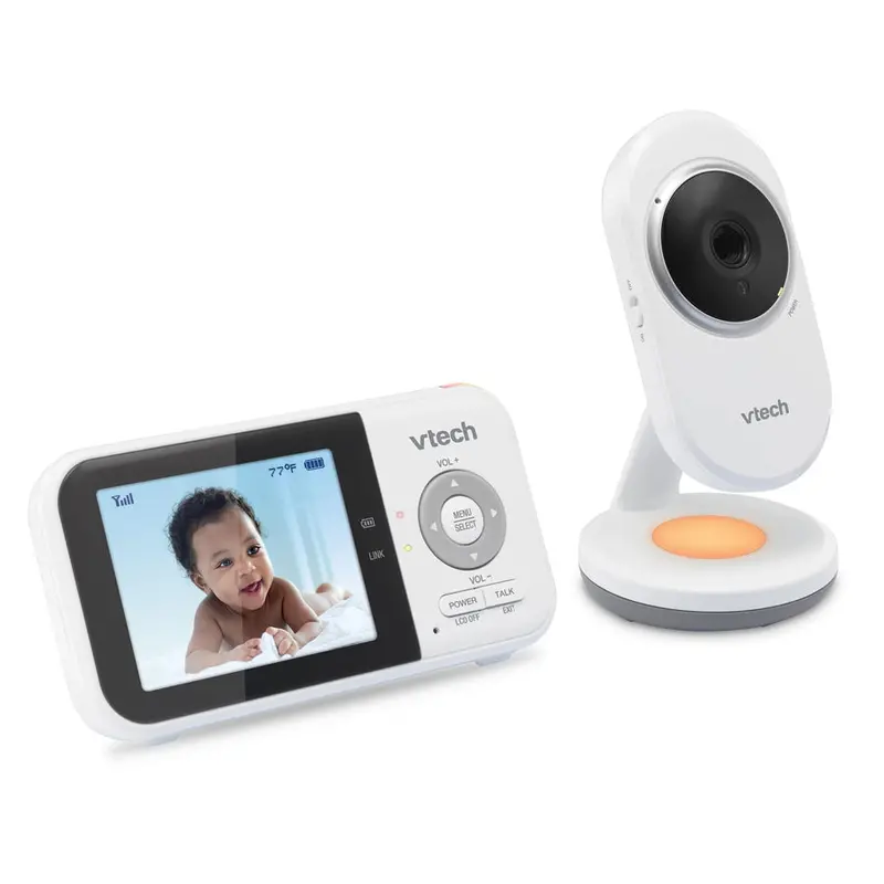 Vtech 270P Video Baby Monitor – 2.8-Inch Screen, Night Light, And Fixed Camera (White) 1