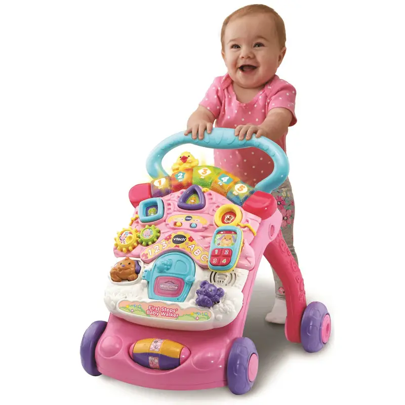 Vtech First Steps Pink Baby Walker For Toddlers 1