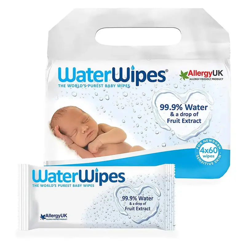 Waterwipes Pure Baby Wipes – 4 Packs Of 60 1