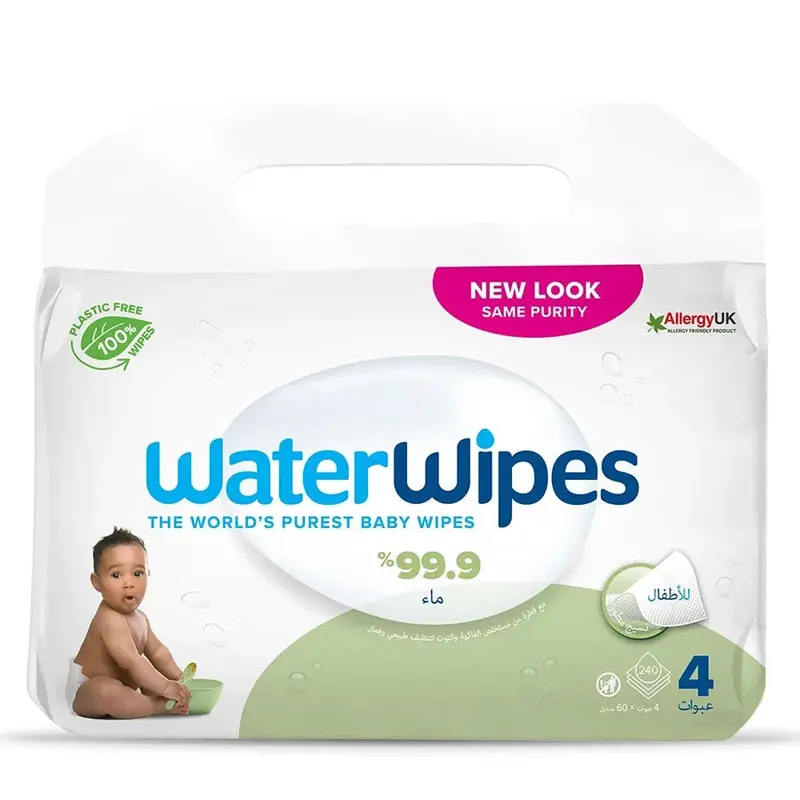 Waterwipes Soapberry Wipes – 240 Count, Plastic-Free Packaging 1