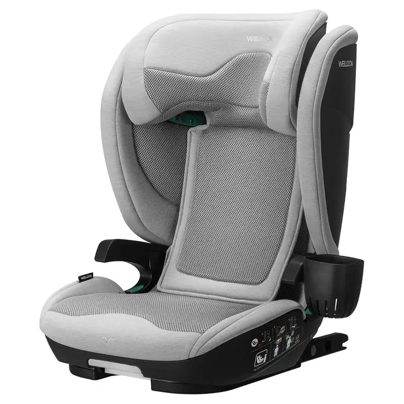 Welldon Cocoon I-Size Isofix Car Seat – Moonstone, Designed For Ages 3–12 Years (100–150 Cm) 1