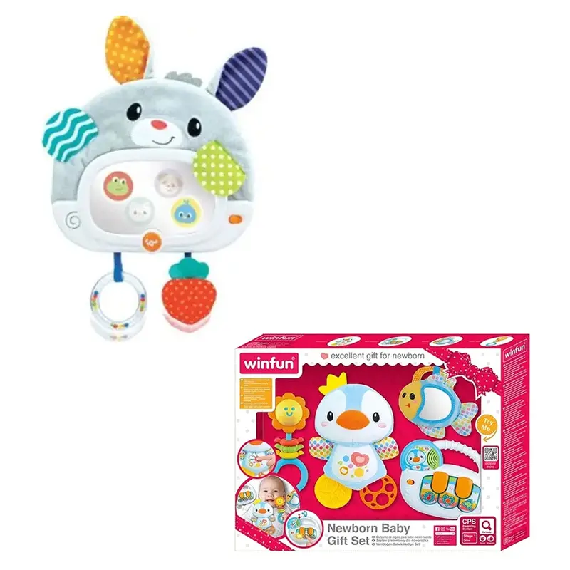 Winfun Newborn Gift Set With Day & Night Bunny Soother 1