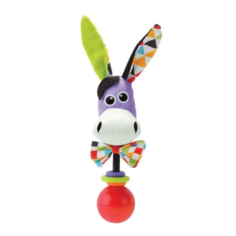 Yookidoo Donkey Shake-Me Rattle – Gentle Sound Infant Toy 1