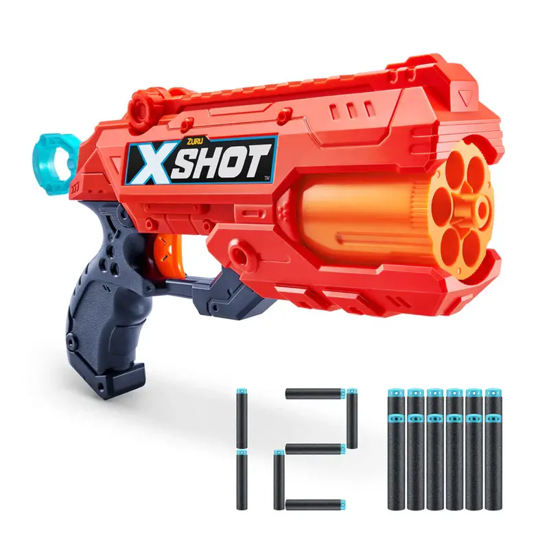 Zuru X-Shot Excel Reflex-6 Single Blaster – Ready-To-Play With 16 Darts 1