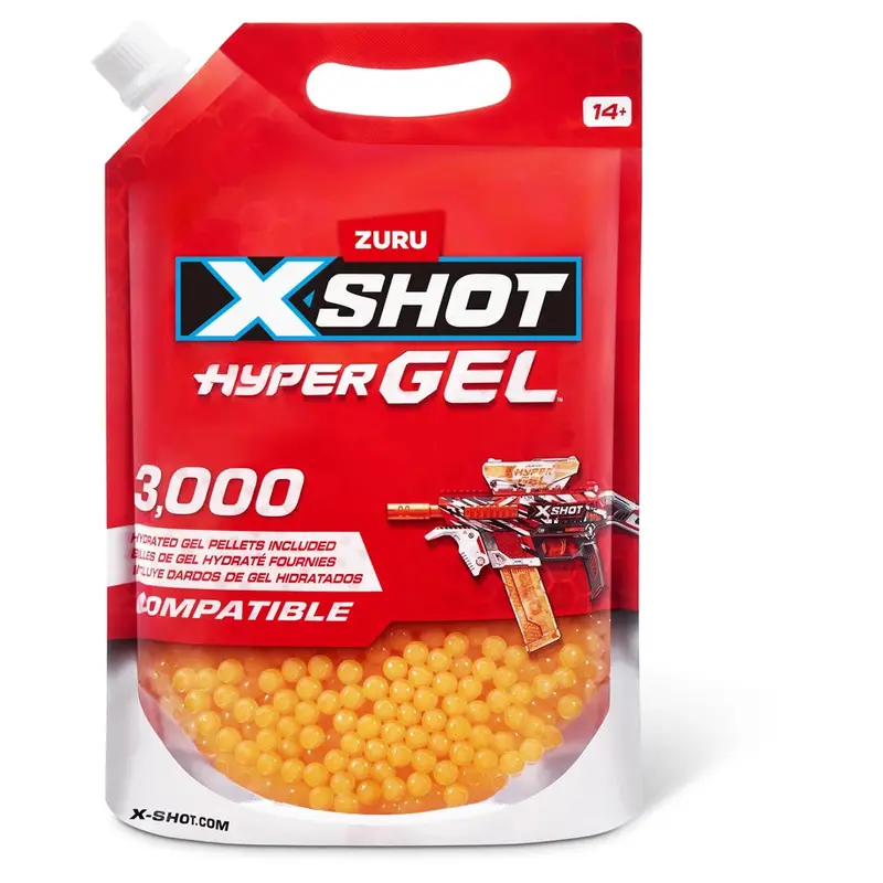 Zuru X-Shot Hyper Gel Refill Pellets – 3,000 Count Foil Pack (6-Pack) 1
