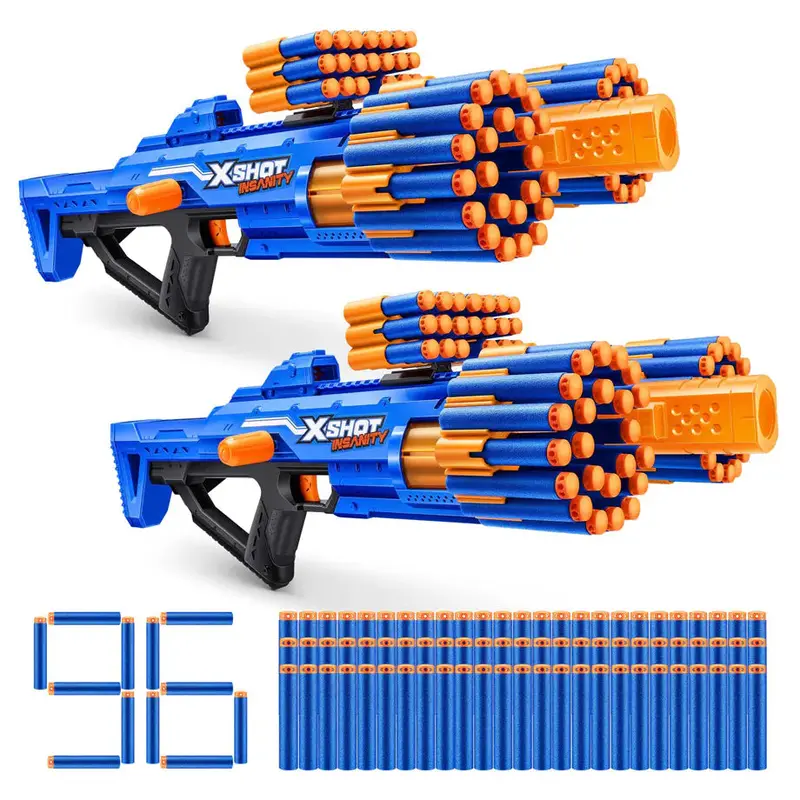 Zuru X-Shot Insanity Berzerko Dual Blaster Pack – 8-Shot Capacity, 96 Total Darts 1