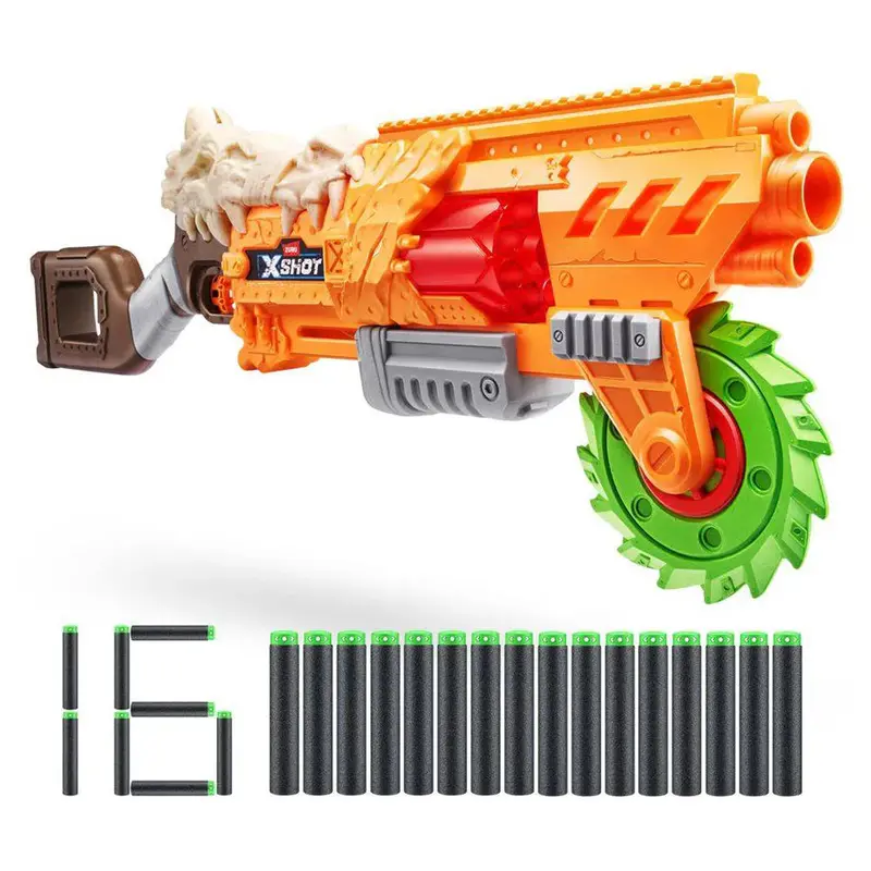 Zuru X-Shot Insanity Horrorfire Doomsday Blaster – 16-Dart Nerf-Style Combat Set 1