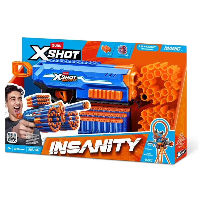 Zuru X-Shot Insanity Manic Series 1 Blaster (6-Unit Set) 1