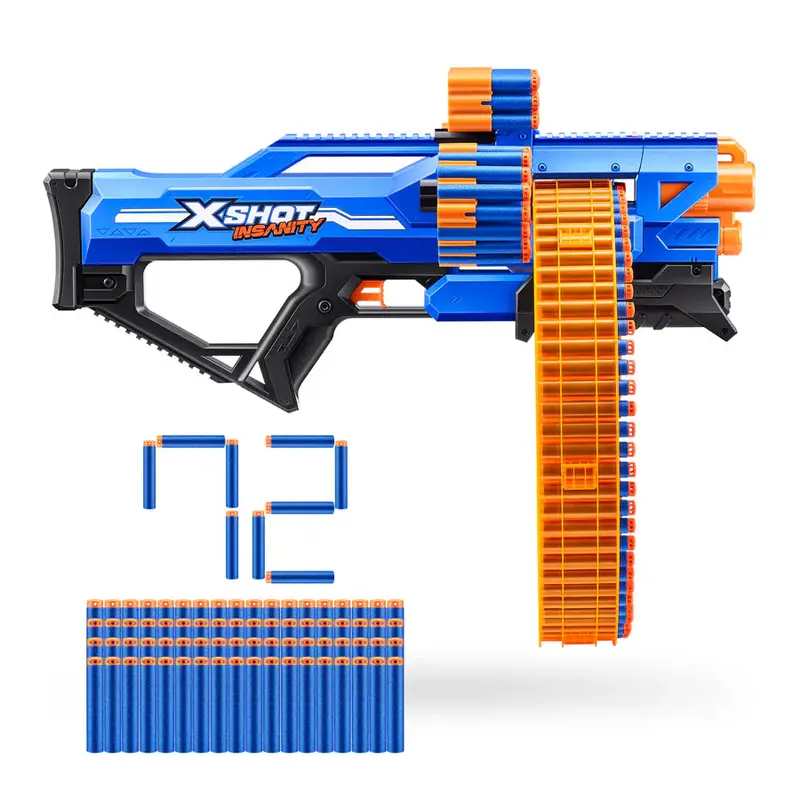 Zuru X-Shot Insanity Mega Barrel Blaster – High-Capacity Dart Launcher 1
