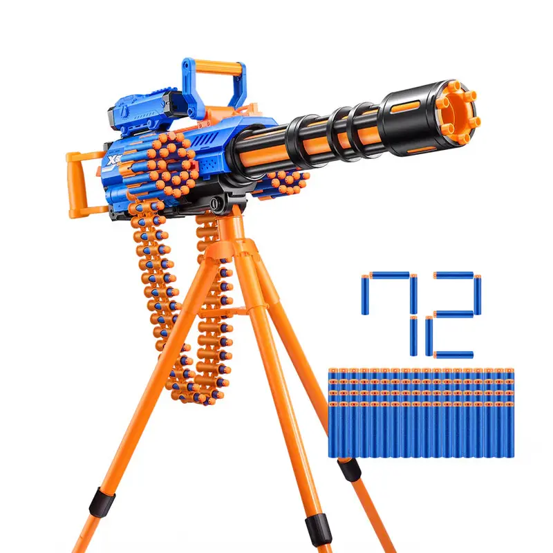 Zuru X-Shot Insanity Motorized Gatling Gun With Tripod – Age-Appropriate Fire Action 1
