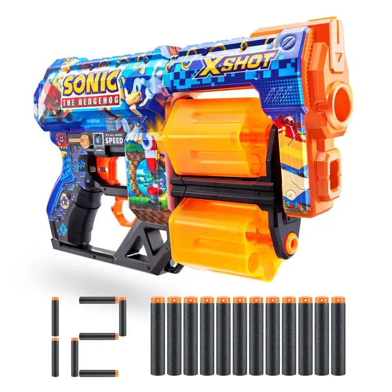 Zuru X-Shot Skins Dread Sonic Blaster Set – Includes 12 Gel Darts 1
