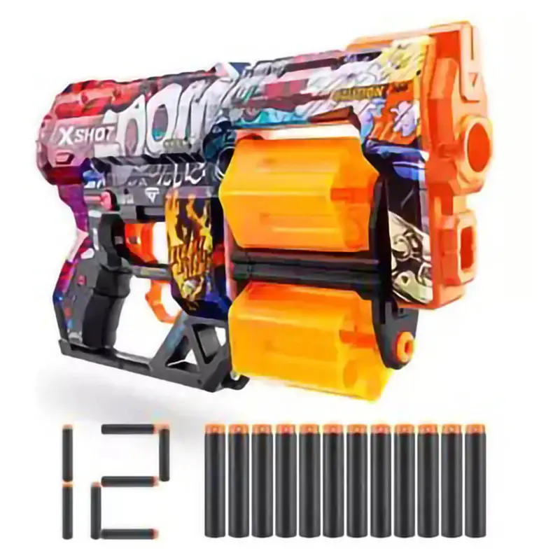 Zuru X-Shot Skins Griefer Dart Blaster + 12 Darts (Variable Design) 1