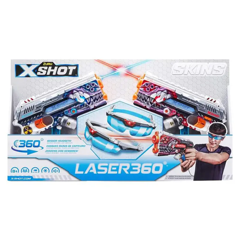 Zuru X-Shot Skins Laser 360 Rotating Dart Blaster Set 1