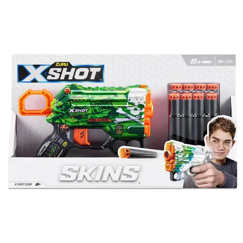 Zuru X-Shot Skins Menace Dart Blaster – Assorted Designs 1