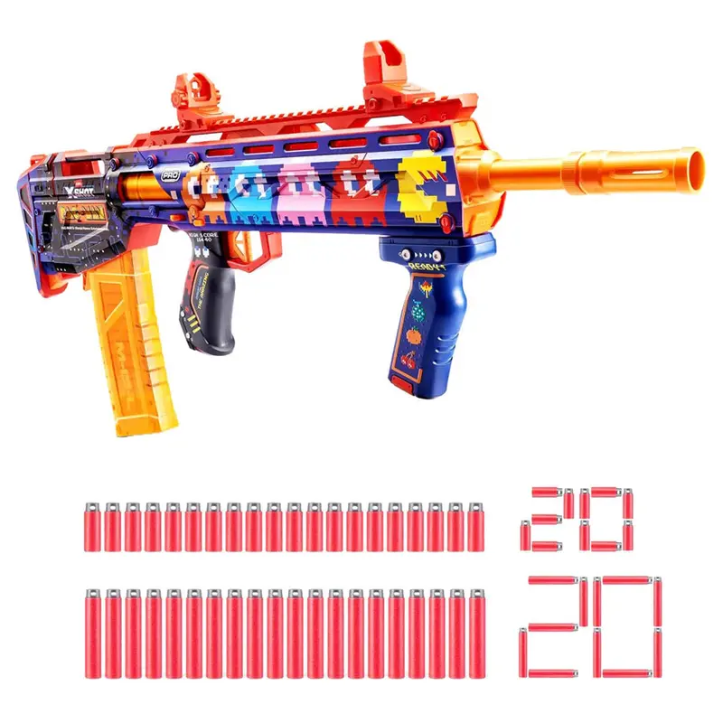 Zuru X-Shot Skins Pro Series Pac-Man Themed Dart Blaster – 40-Dart Starter Set 1