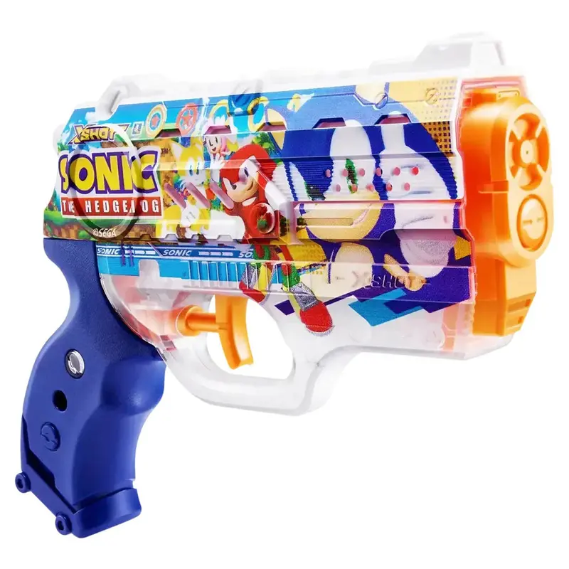 Zuru X-Shot Skins Sonic The Hedgehog Nano Water Blaster – Fast-Fill Design 1